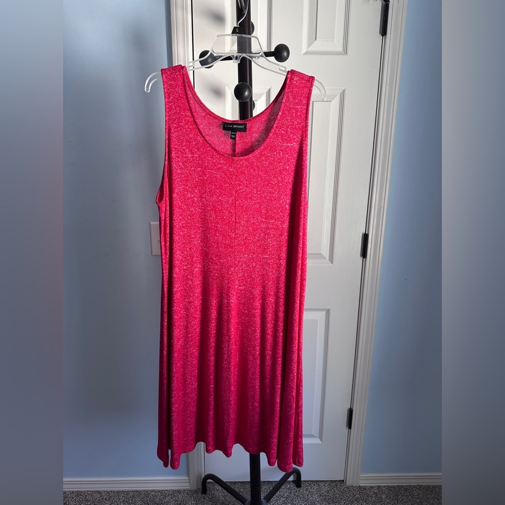 Lane Bryant Tank Sweater Dress, Red, Size 18/20
